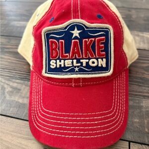 Red and Cream Blake Shelton Cap